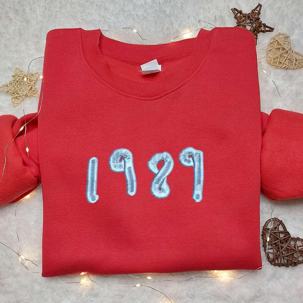 1989 Eras Tour Embroidered Shirt Celebrity Embroidered Hoodie Best Gift For Fans