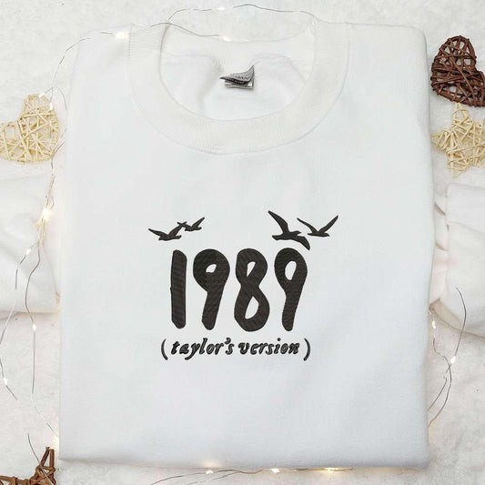 1989 Taylors Version Embroidered Shirt Celebrity Embroidered Hoodie Best Music Gift For Fans