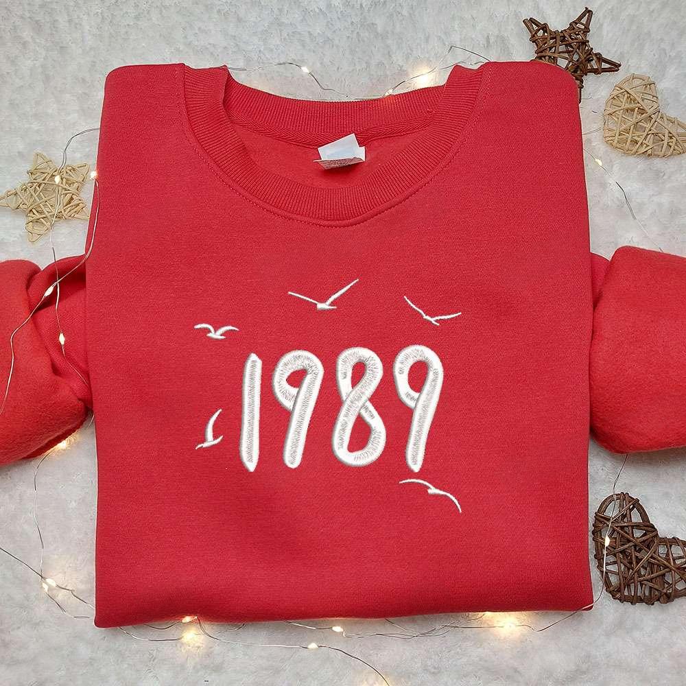1989 Embroidered Shirt Celebrity Embroidered Hoodie Best Music Gift For Fans