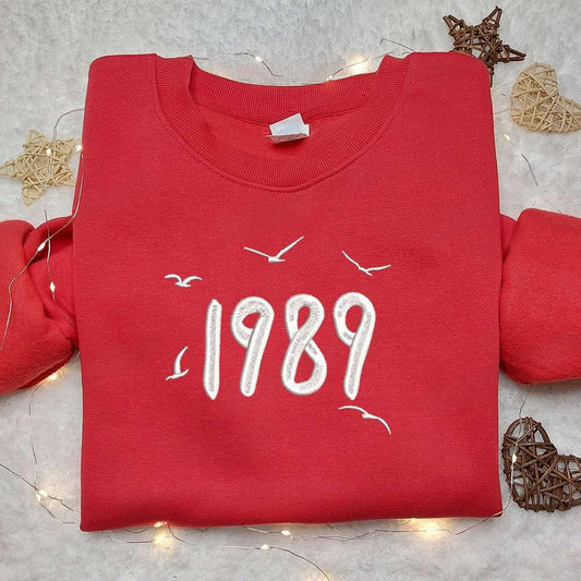 1989 Embroidered Shirt Celebrity Embroidered Hoodie Best Music Gift For Fans