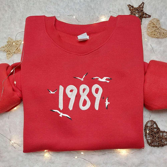 1989 Taylors Version Embroidered Shirt Celebrity Embroidered Hoodie Best Music Gift For Fans