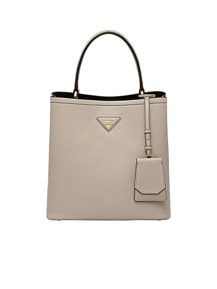 PP Medium Saffiano Leather PP Panier Bag