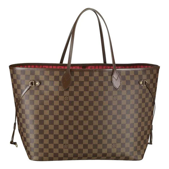 L N51106 Neverfull GM Shoulder Bag Damier Ebene Canvas