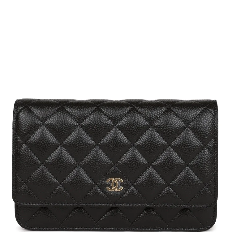 CC Wallet on Chain WOC Black Caviar Gold Hardware