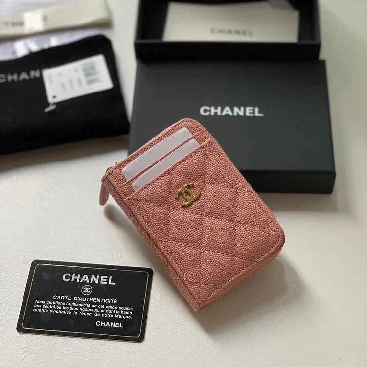 cc Zipped Coin Purse Pink Bag For Women 10.9cm/4.3in AP1650 Y33352 NI687