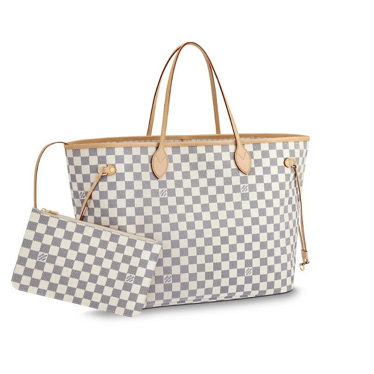 L Damier Azur Canvas Neverfull GM N41360