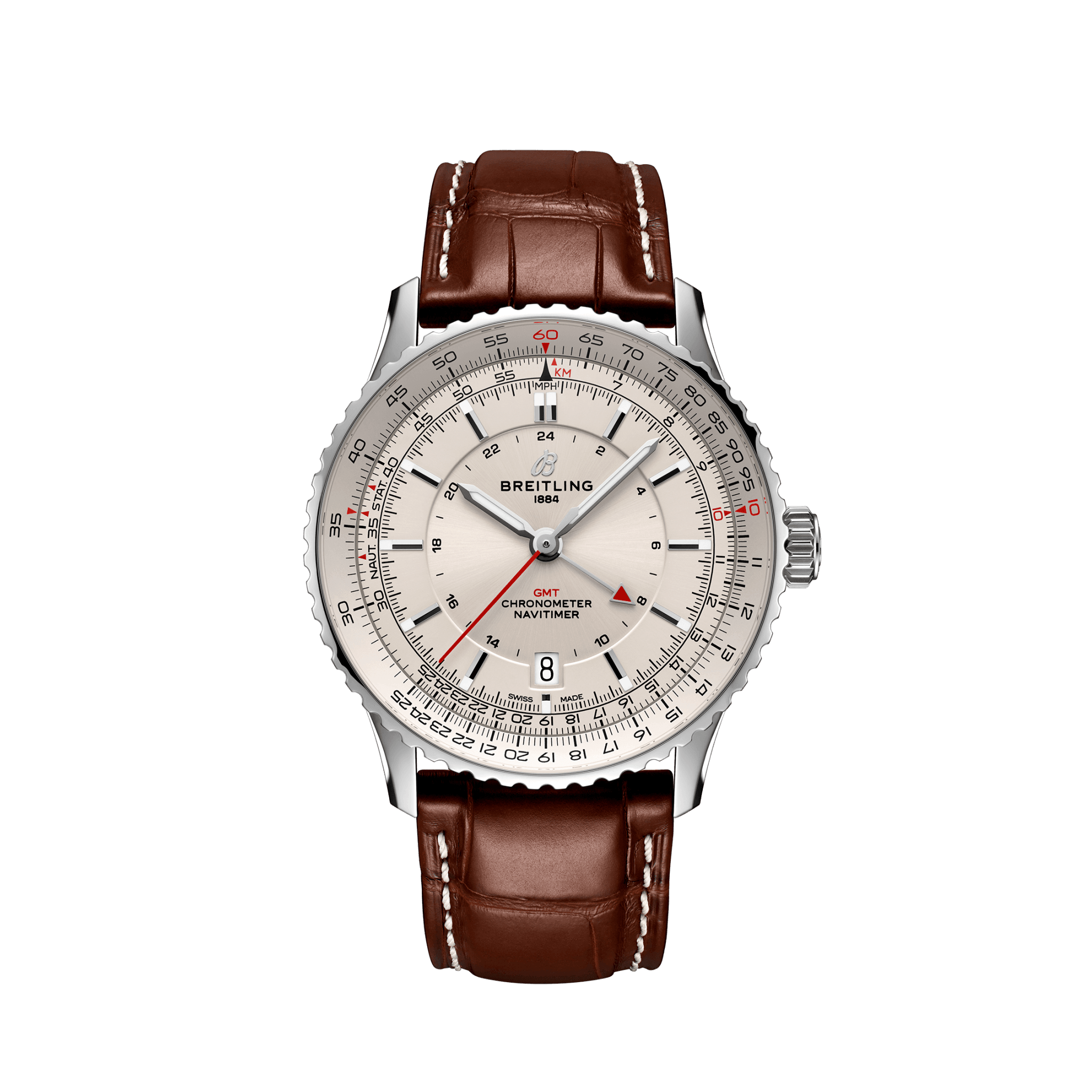 Breitling Navitimer Automatic GMT 41, Stainless Steel, Ref# A32310211G1P1, Unworn 2024