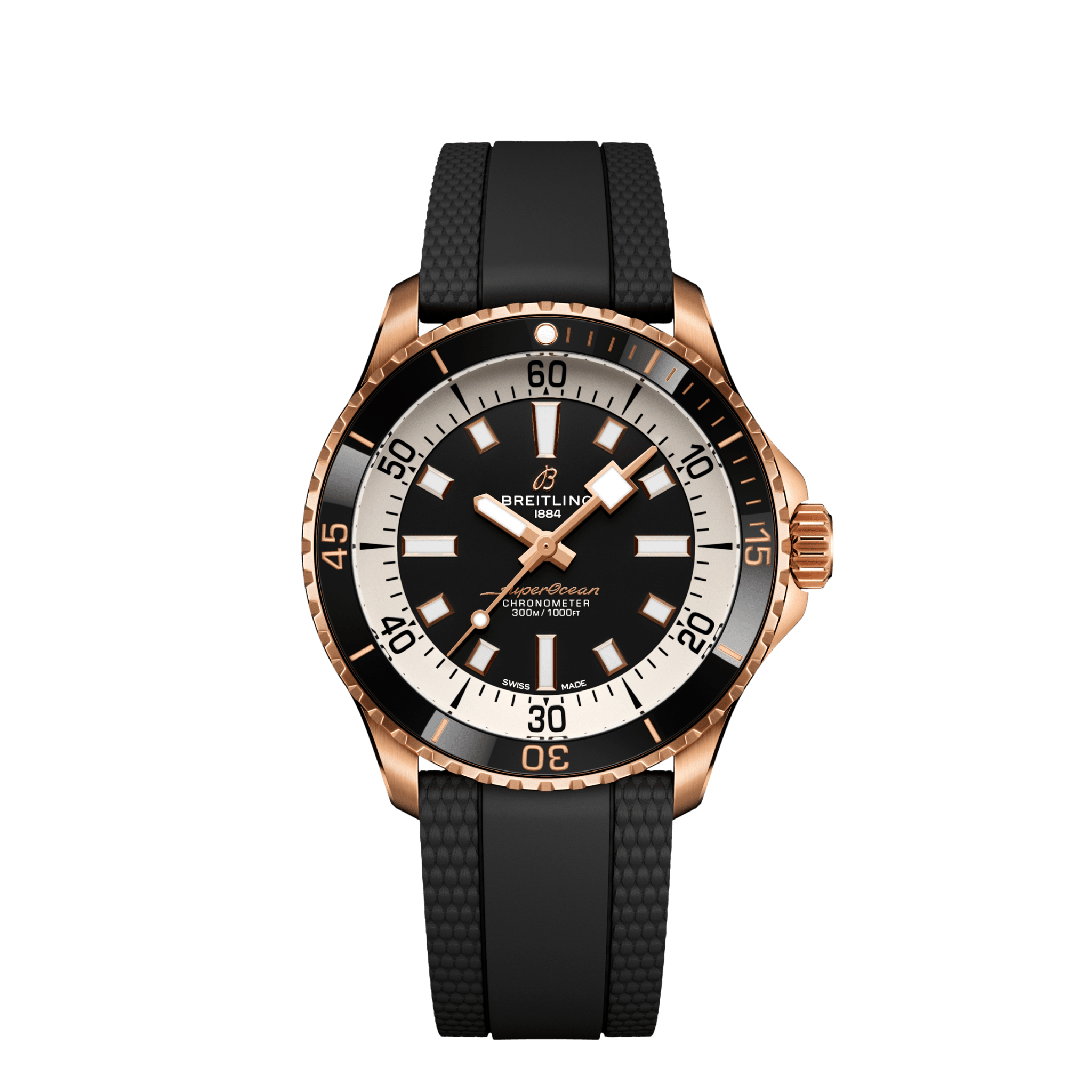 Breitling Superocean Automatic 42, 18k Red Gold, Ref# R17375211B1S1, Unworn 2024