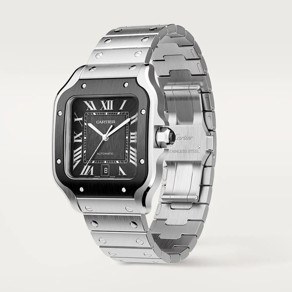 Alternative view of Cartier Santos de Cartier Large Ref. WSSA0037 Watch – Ships from USA – Free Shipping | Minimalist & Luxury Design | Perfect Gift for Her