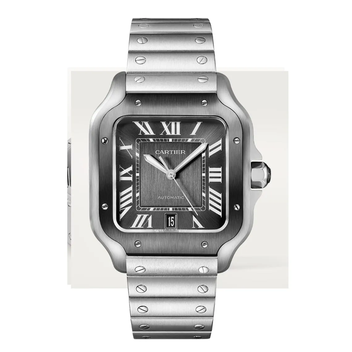 Cartier Santos de Cartier Large Ref. WSSA0037 Watch – Ships from USA – Free Shipping | Minimalist & Luxury Design | Perfect Gift for Her