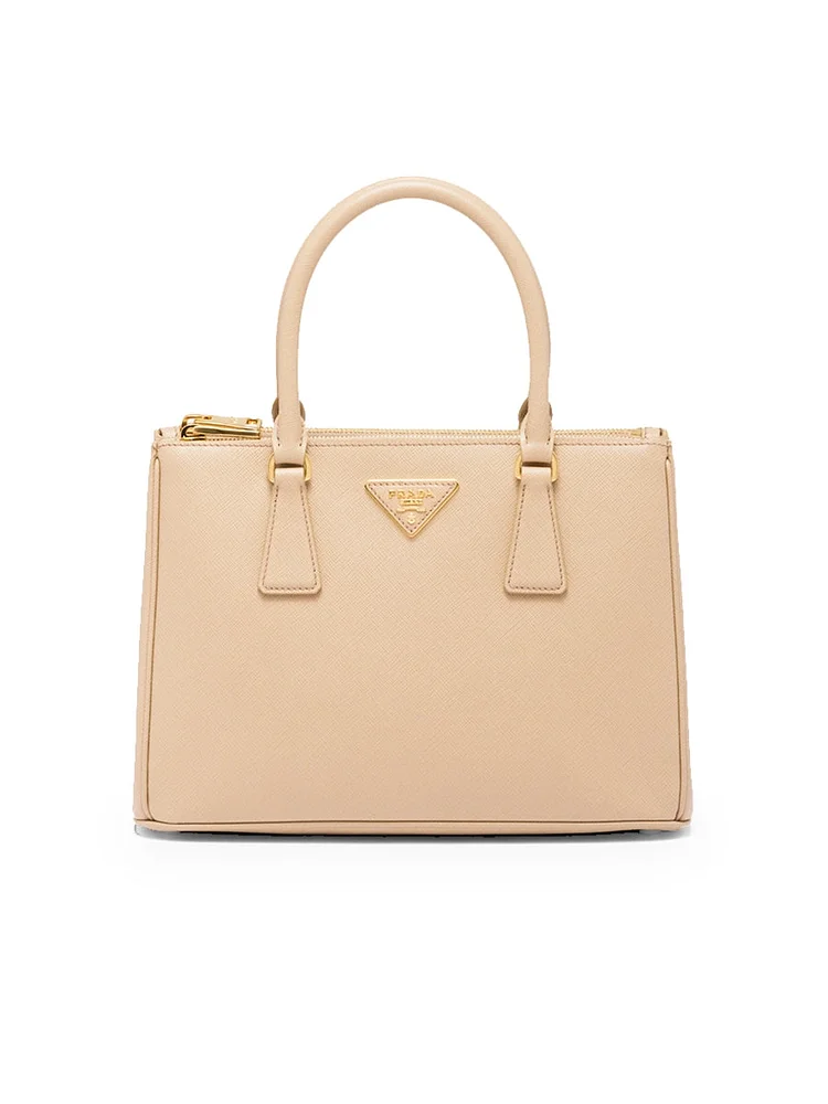 PP Galleria Saffiano Leather Medium Bag in Sand Beige