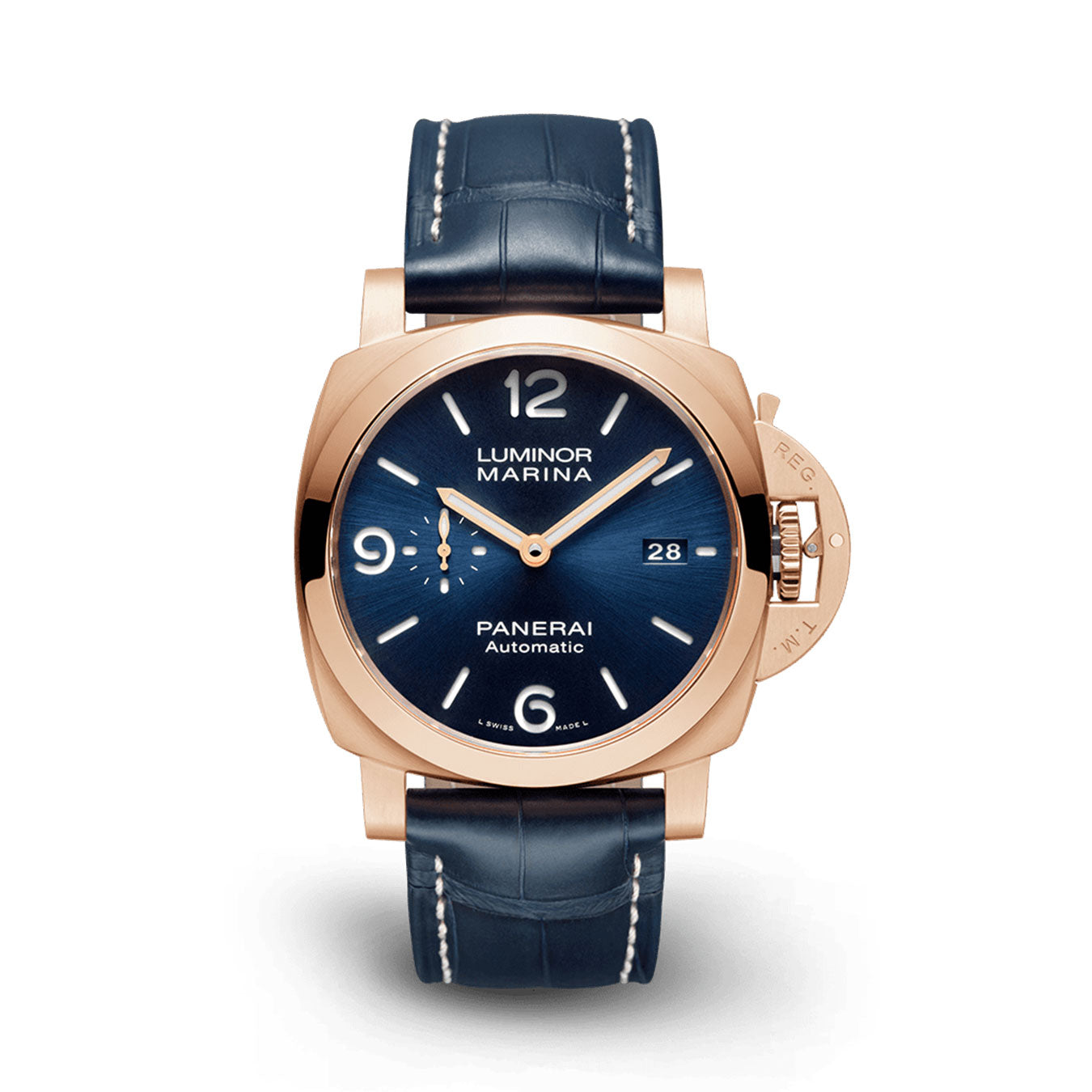 Panerai Luminor Marina Goldtechâ„¢ Sole Blu Ref# PAM01112