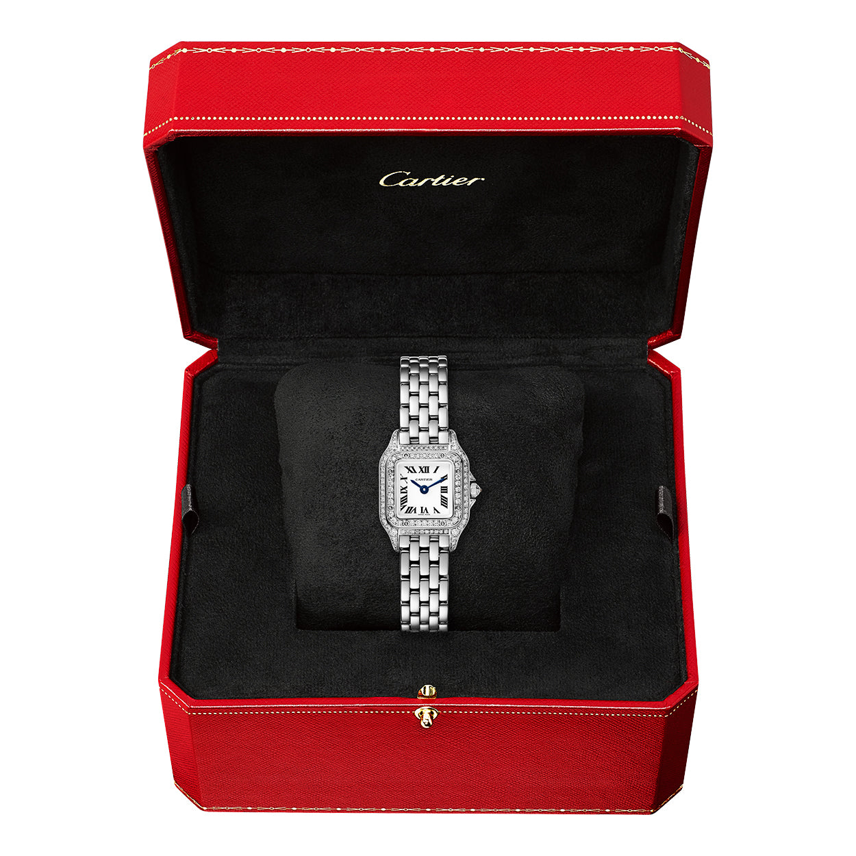 Alternative view of PanthÃ¨re de Cartier Mini 18ct White Gold Diamond Set Watch