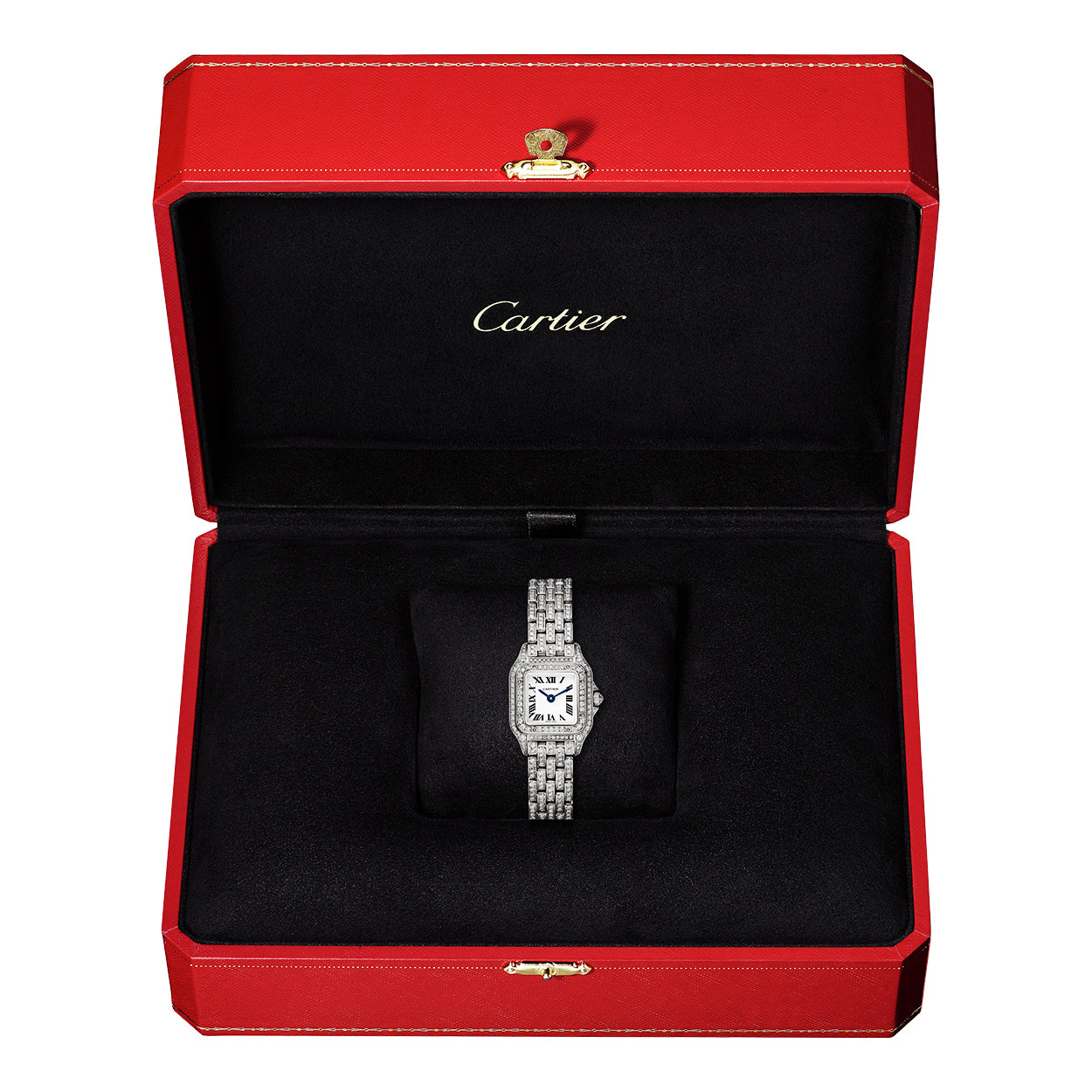 Alternative view of PanthÃ¨re de Cartier Mini 18ct White Gold Full Diamond Set Watch