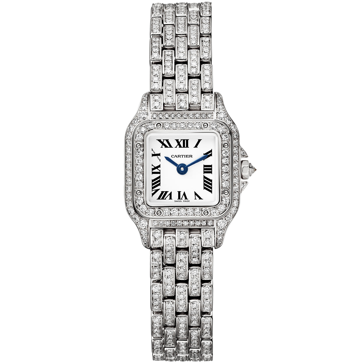 PanthÃ¨re de Cartier Mini 18ct White Gold Full Diamond Set Watch