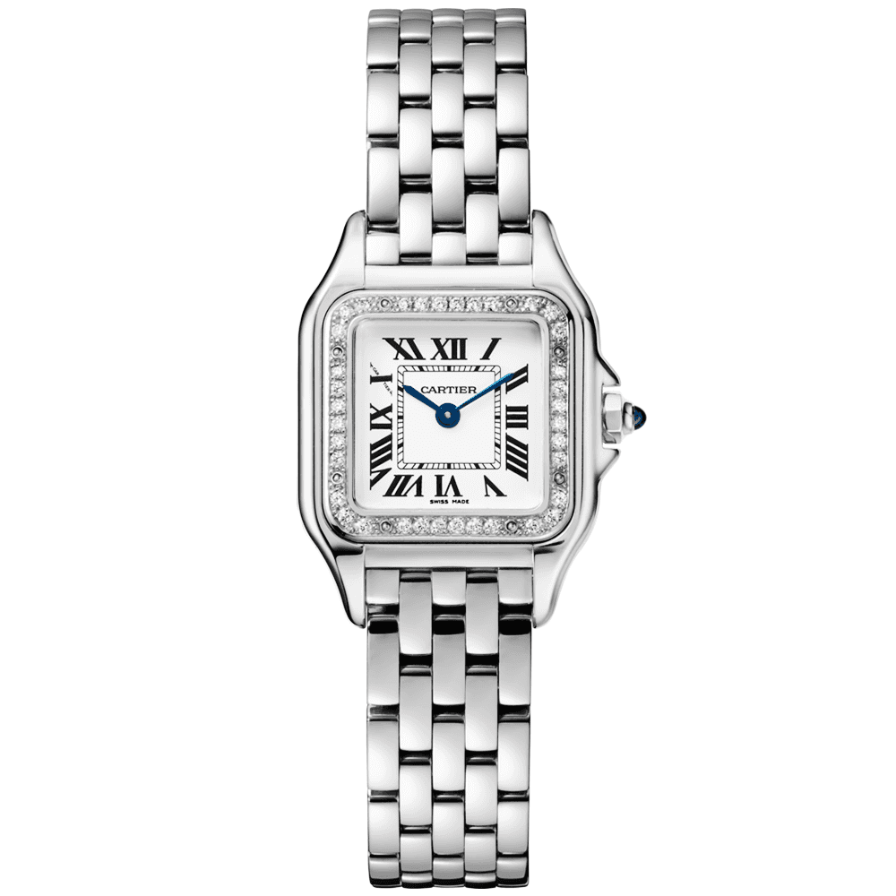 PanthÃ¨re de Cartier Small Steel Diamond Bezel Watch