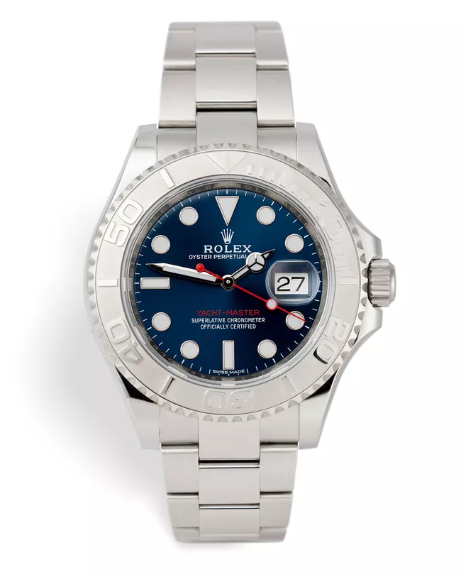 ROLEX 116622 YACHT-MASTER “PLATINUM BEZEL” ROLEX WARRANTY TO 2023