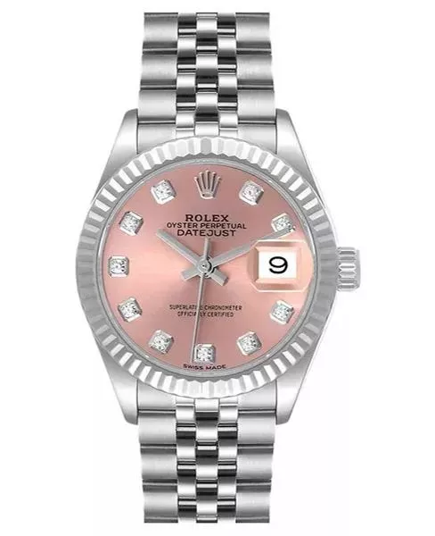 Alternative view of Rolex 179174 Diamond Lady Datejust “White Gold Bezel” Mother Of Pearl-White