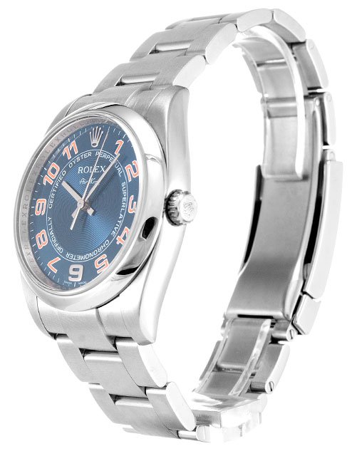 Alternative view of Rolex Air-King 34mm Dial Blue Ref.114200