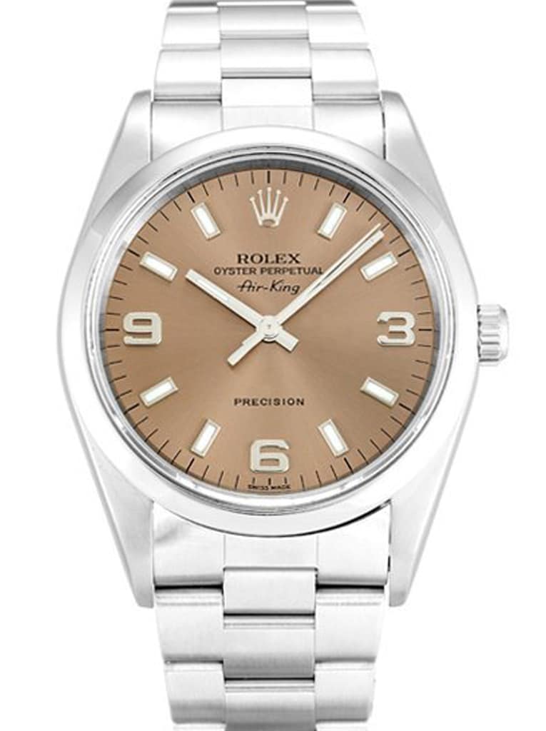 Alternative view of Rolex Air-King 34mm Dial Salmon Ref.14000