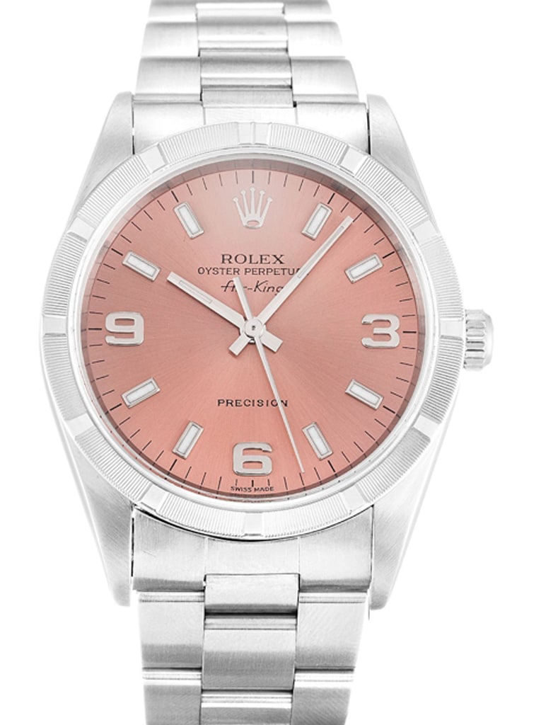 Alternative view of Rolex Air-King 34mm Dial Salmon Ref.14010M