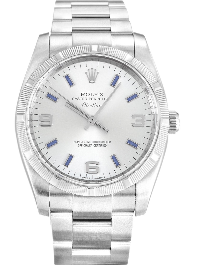 Alternative view of Rolex Air-King 34mm Dial Silver Ref.114210