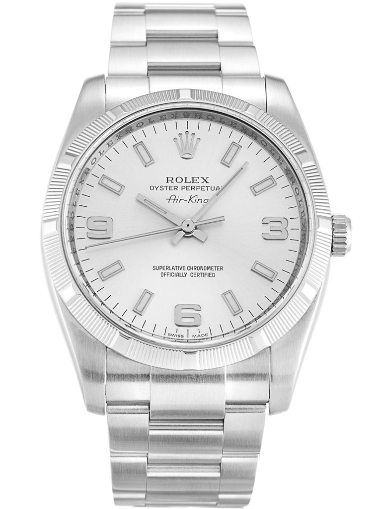 Alternative view of Rolex Air-King 34mm Dial Silver Ref.114210