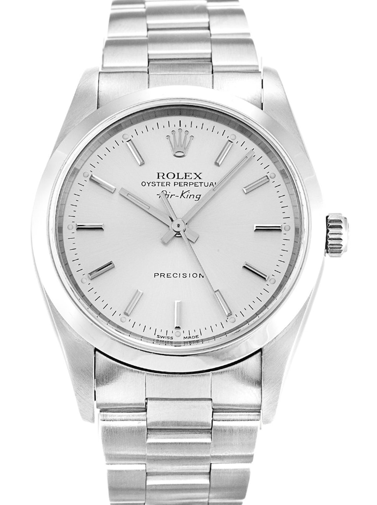 Alternative view of Rolex Air-King 34mm Dial Silver Ref.14000M