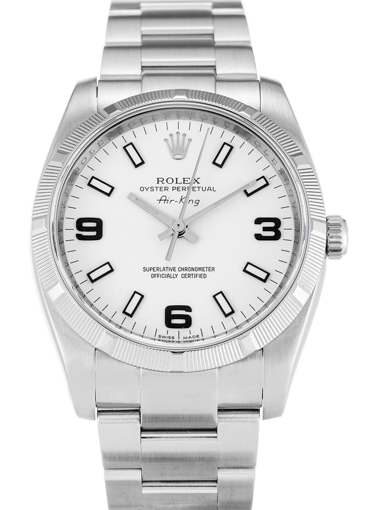 Alternative view of Rolex Air-King 34mm Dial White Ref.114210