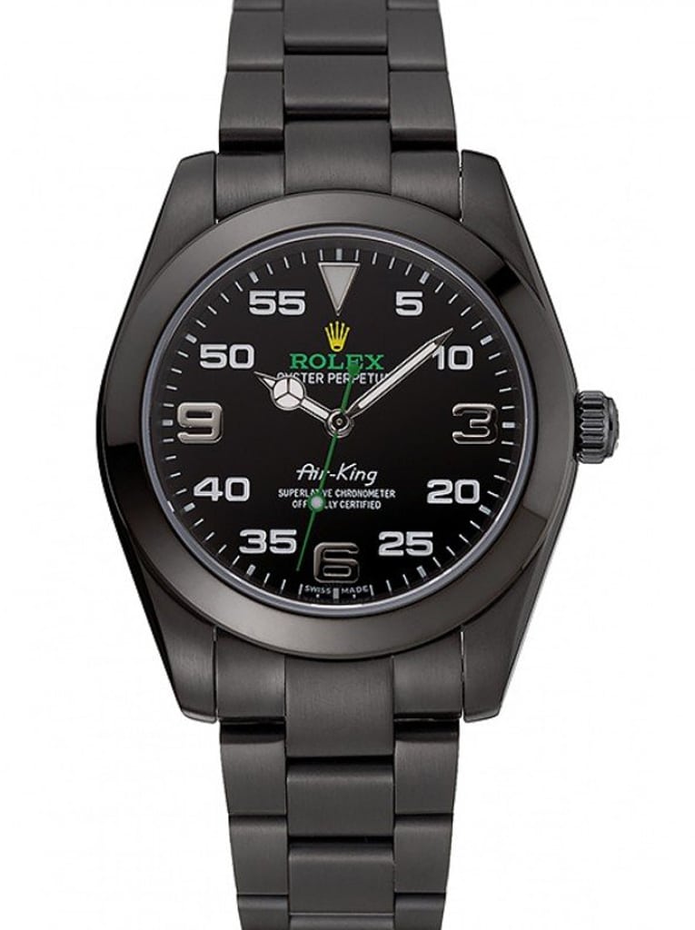 Alternative view of Rolex Air-King 38mm Dial Black Ref.1454019