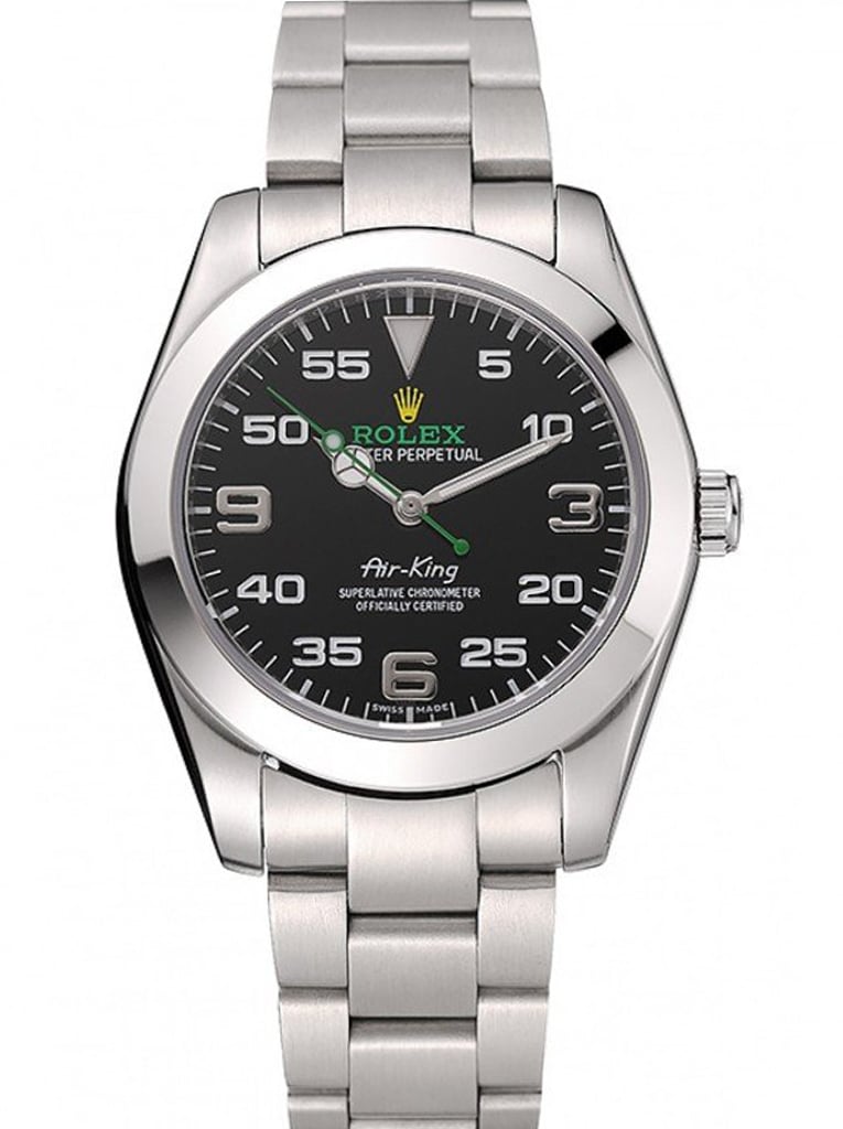 Alternative view of Rolex Air-King 38mm Dial Black Ref.1454020
