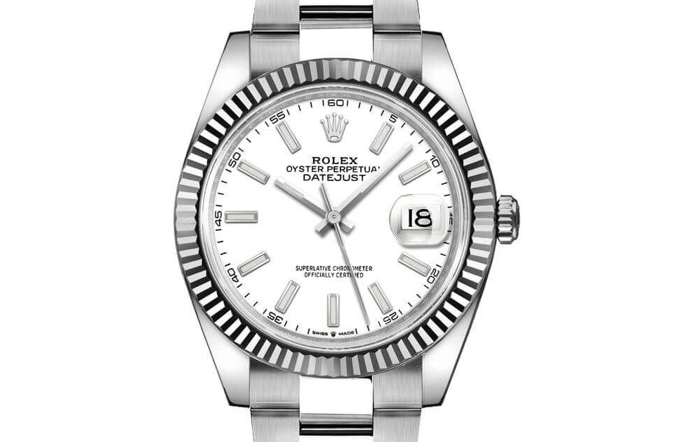 Rolex Datejust 41 White Dial Gold & Steel Men’s Watch M126334-0009