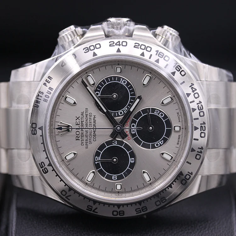 Alternative view of Rolex Daytona 40mm 116509 White Gold Steel Black Dial