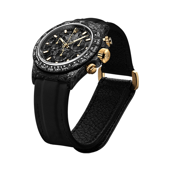 Alternative view of ROLEX Diw Daytona black & gold 40mm oyster carbon