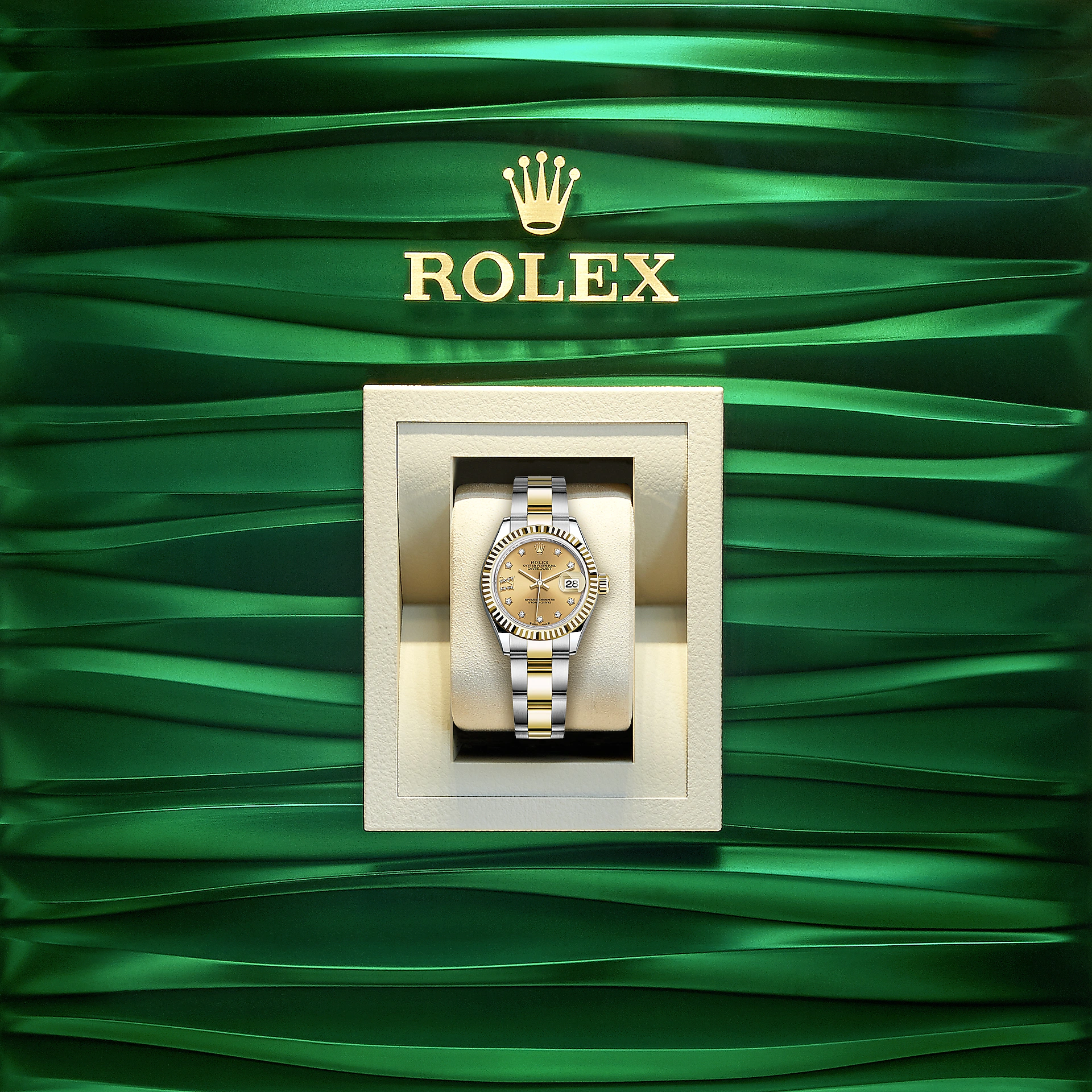 Rolex Lady-Datejust 28, Oystersteel and 18k Yellow Gold, Ref# 279173-0022 - Image 4