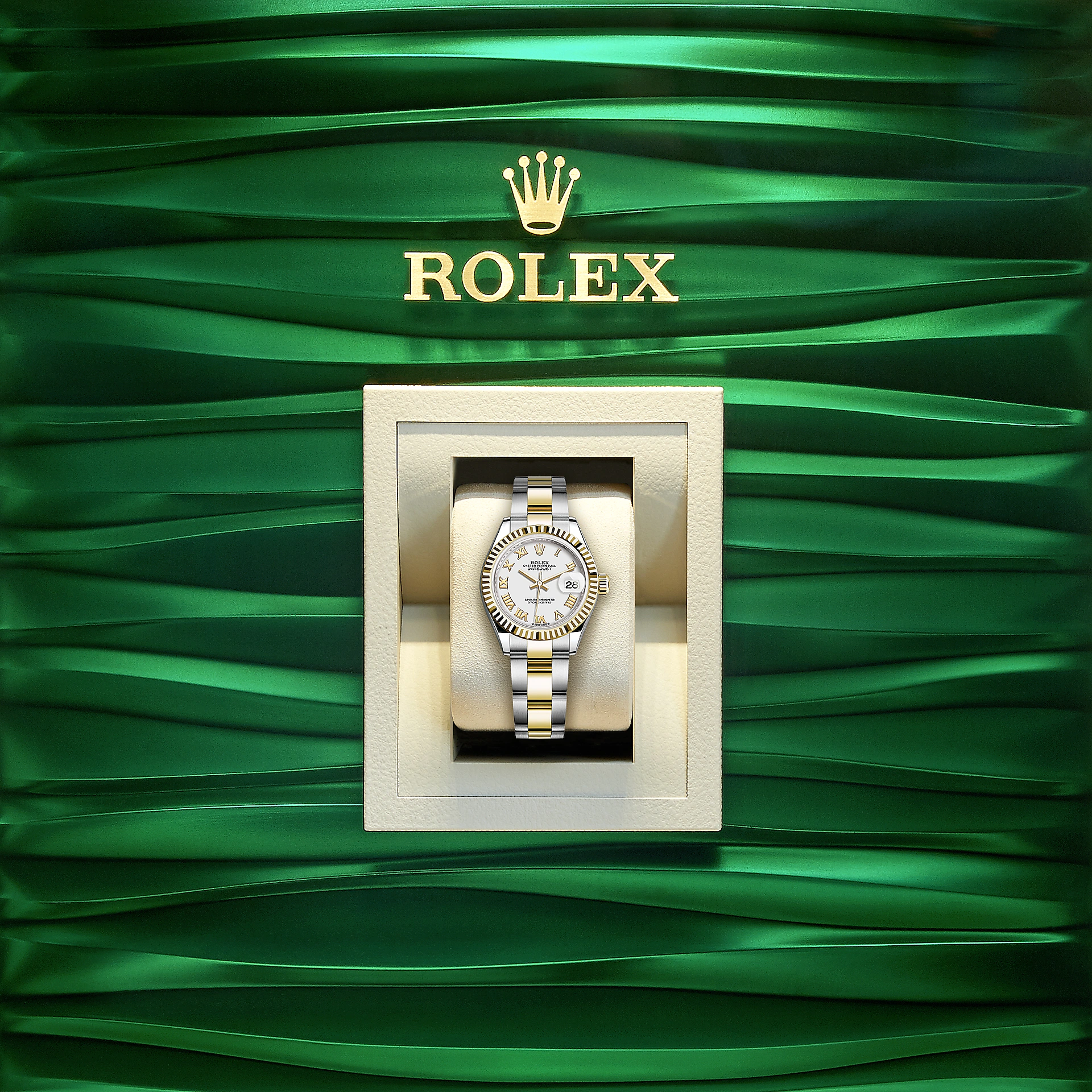 Rolex Lady-Datejust 28, Oystersteel and 18k Yellow Gold, Ref# 279173-0024 - Image 4