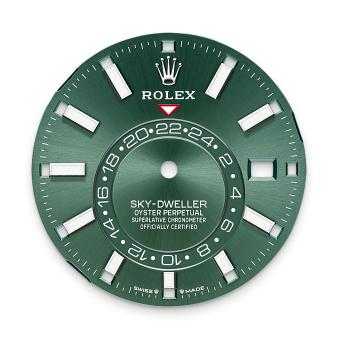 Rolex Sky-Dweller, 42mm, Oystersteel and 18k White Gold, Green, Oyster, Ref# 336934-0001 - Image 8
