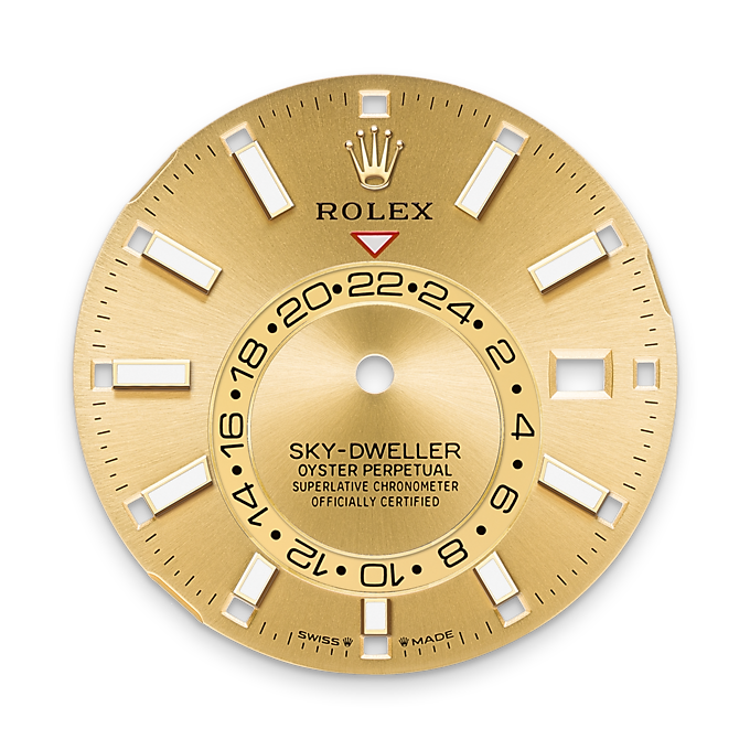 Rolex Sky-Dweller, 42mm, Oystersteel and 18k Yellow Gold, Champagne, Jubilee,Ref# 336933-0002 - Image 7